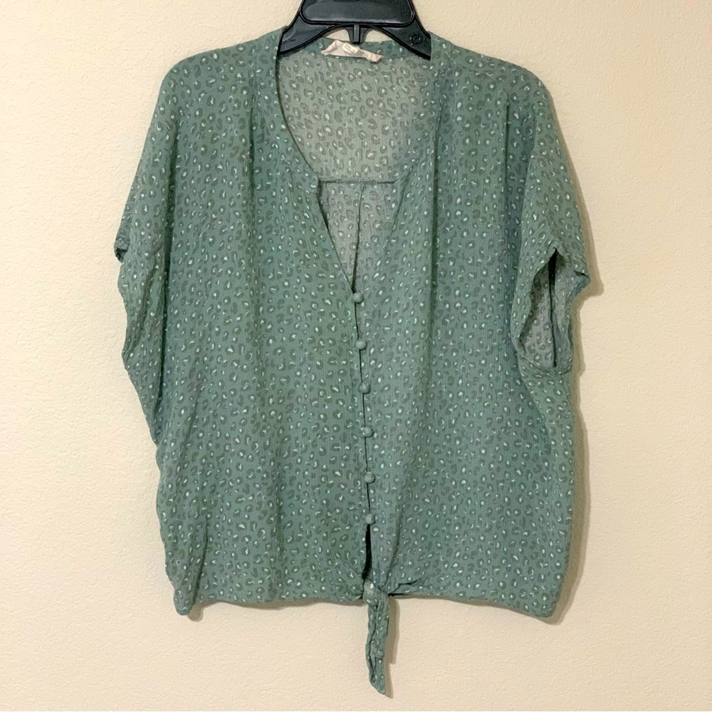 Cheetah Print Blouse
